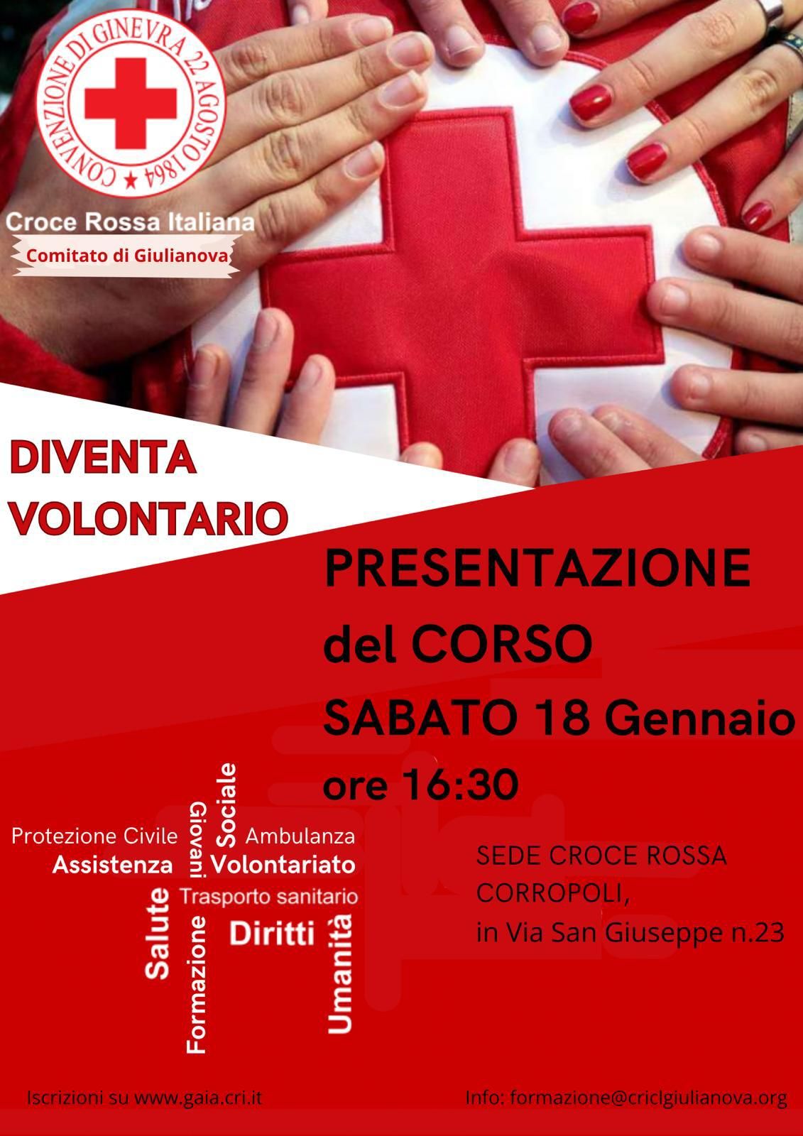 Corso di Accesso per Volontari della Croce Rossa Italiana